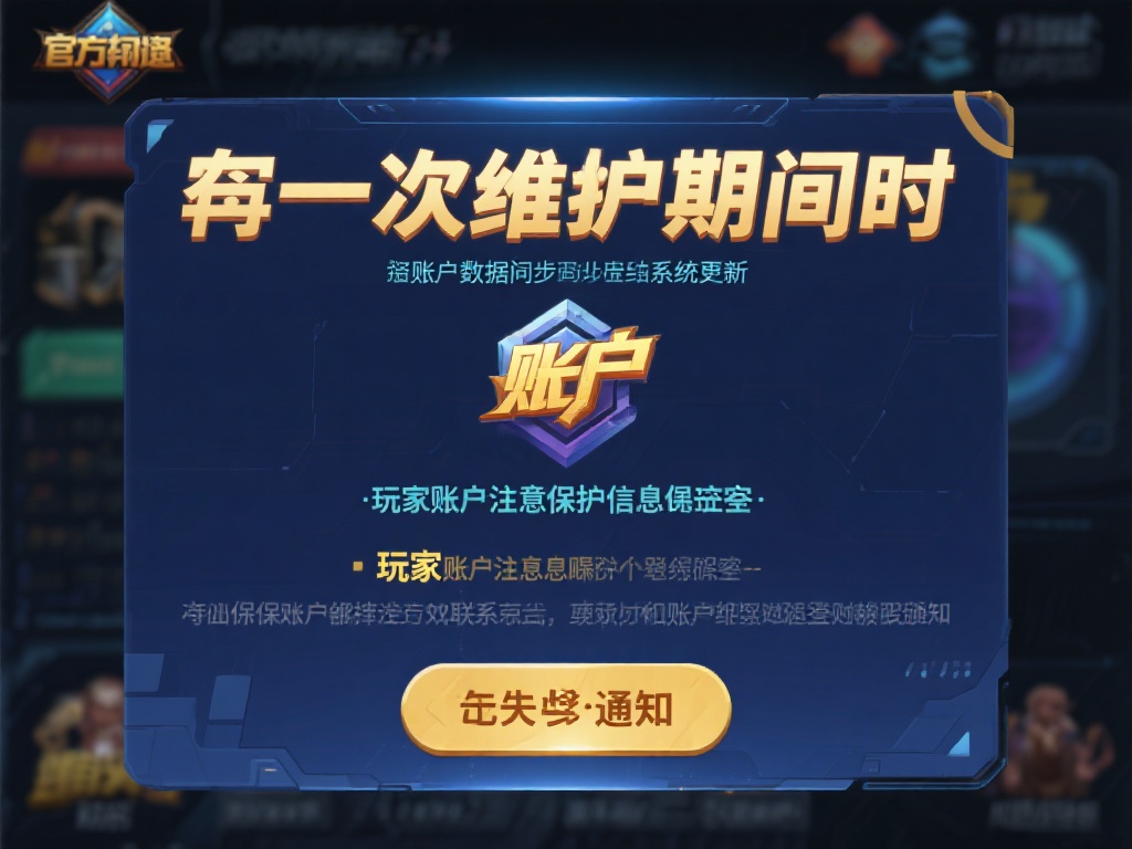 此外，维护期间可能会涉及账户数据同步或系统更新，玩